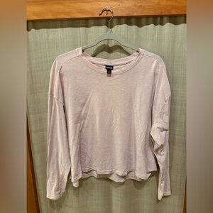 Patagonia Light Pink Long Sleeve Tee